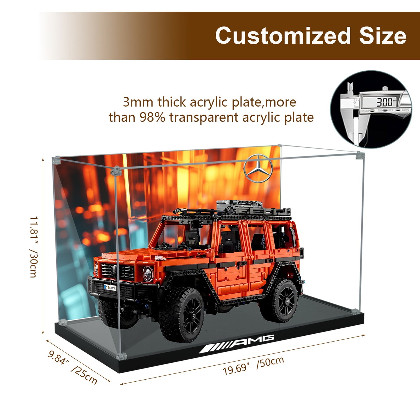 BrickArmor Display Case for LEGO Mercedes-Benz G 42177