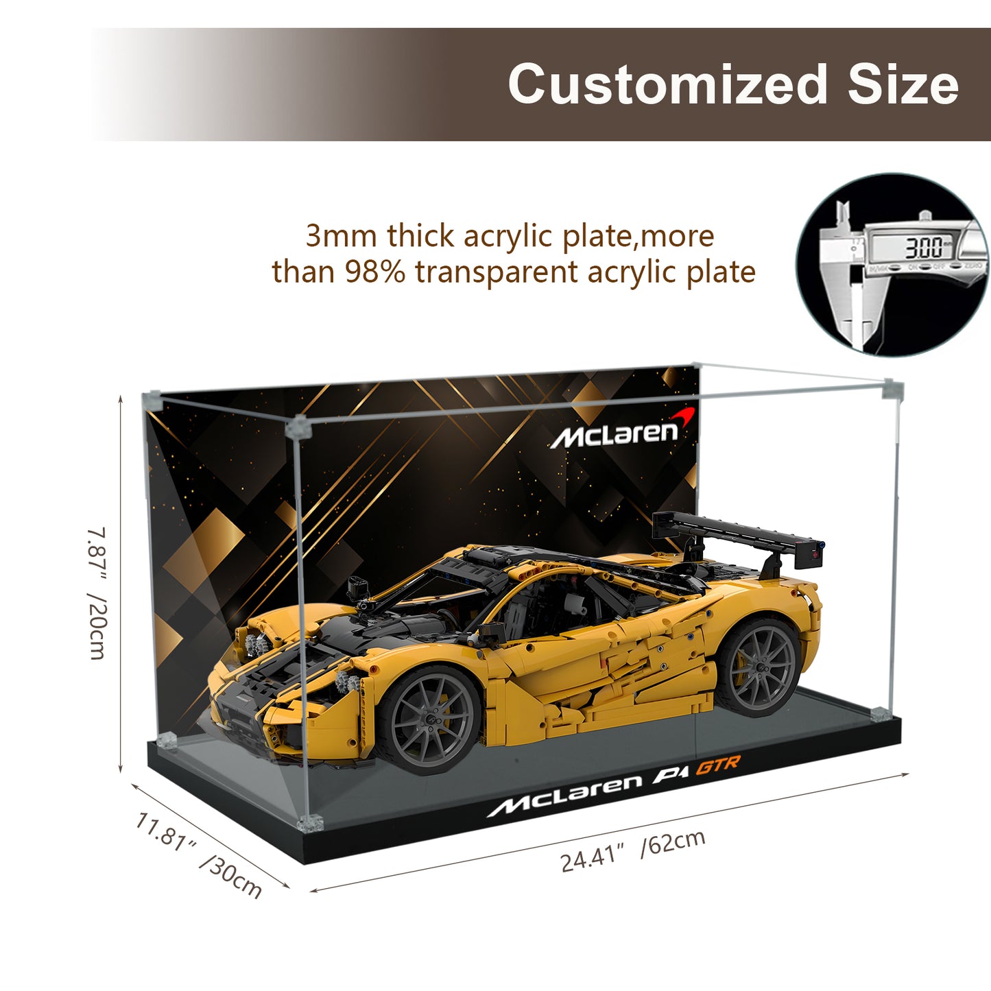 BrickArmor Display Case for LEGO Technic McLaren P1™ 42172