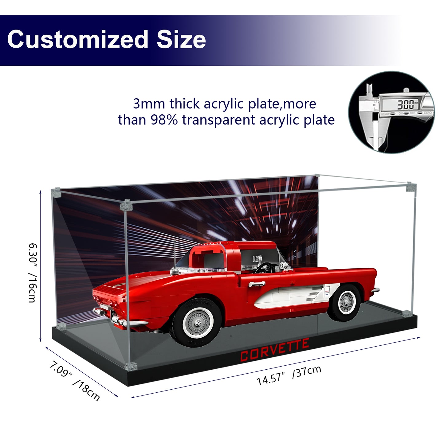 BrickArmor Display Case for LEGO Chevrolet 10321