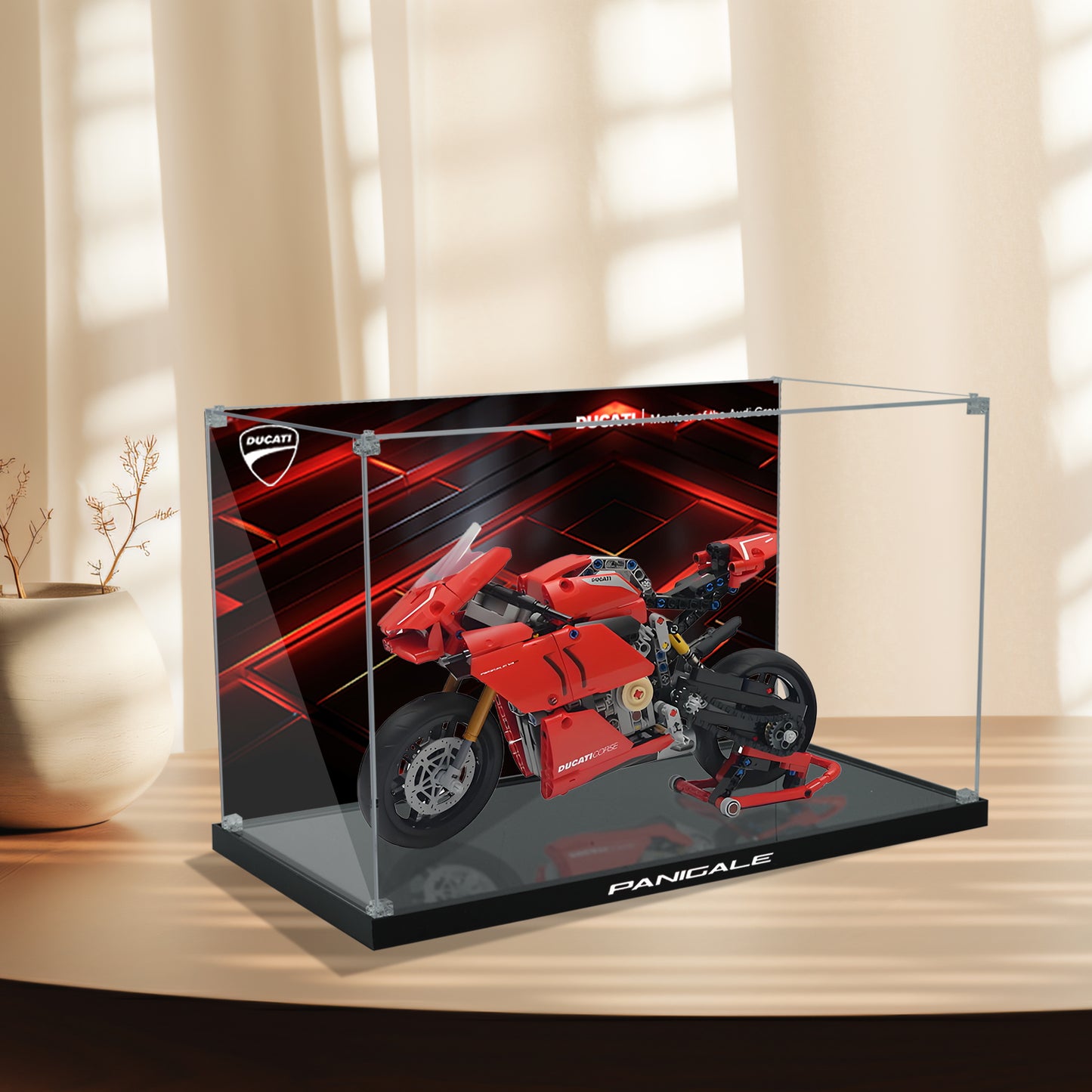 BrickArmor Display Case for LEGO Ducati V4R motorcycle 42107