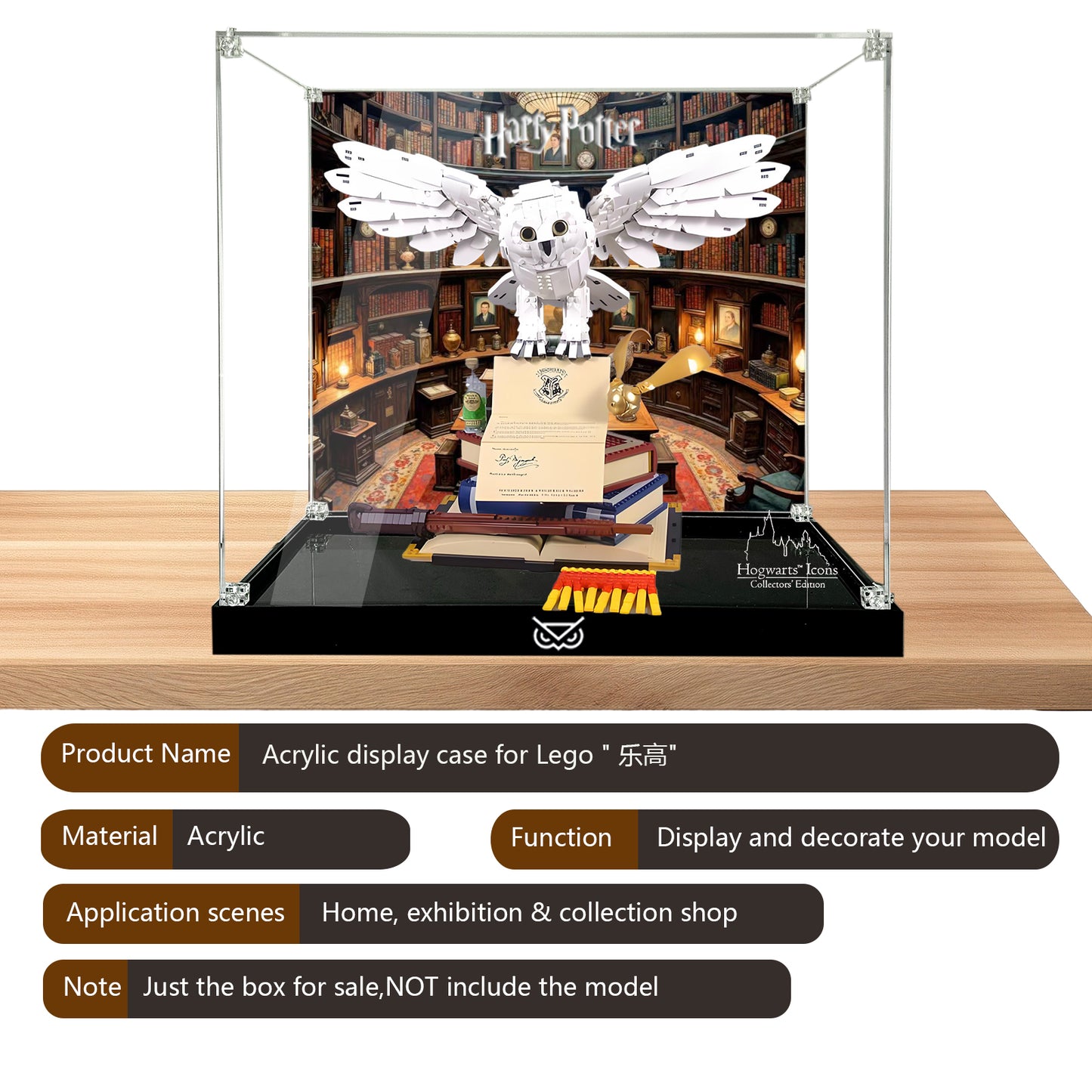 BrickArmor Display Case for LEGO Hedwig of Harry Potter 76391