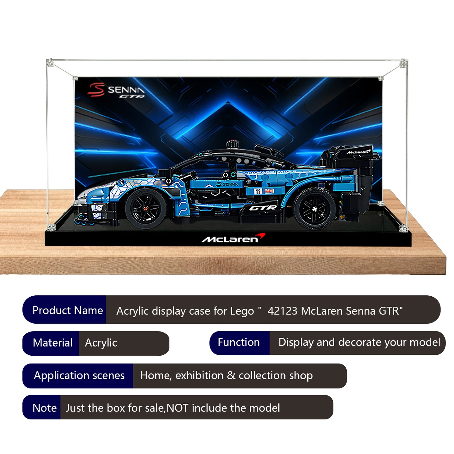 BrickArmor Display Case for LEGO McLaren 42123