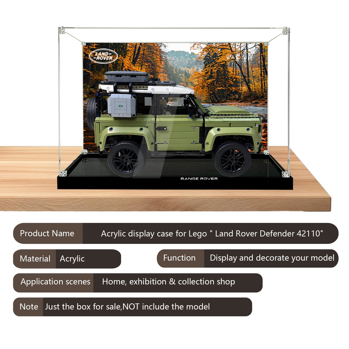 BrickArmor Display Case for LEGO Land Rover Defender 42110