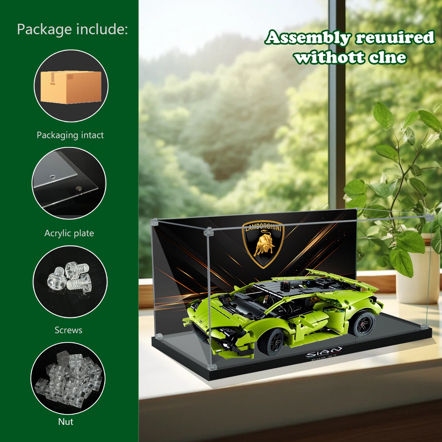 BrickArmor Display Case for LEGO Lamborghini 42161
