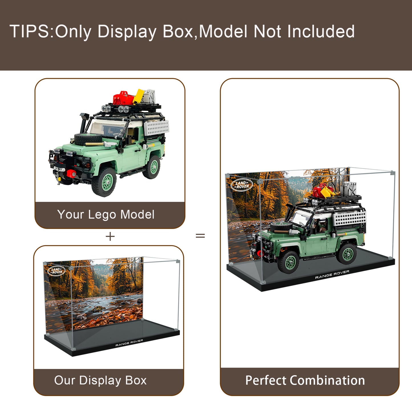 BrickArmor Display Case for LEGO Land Rover Defender 42110