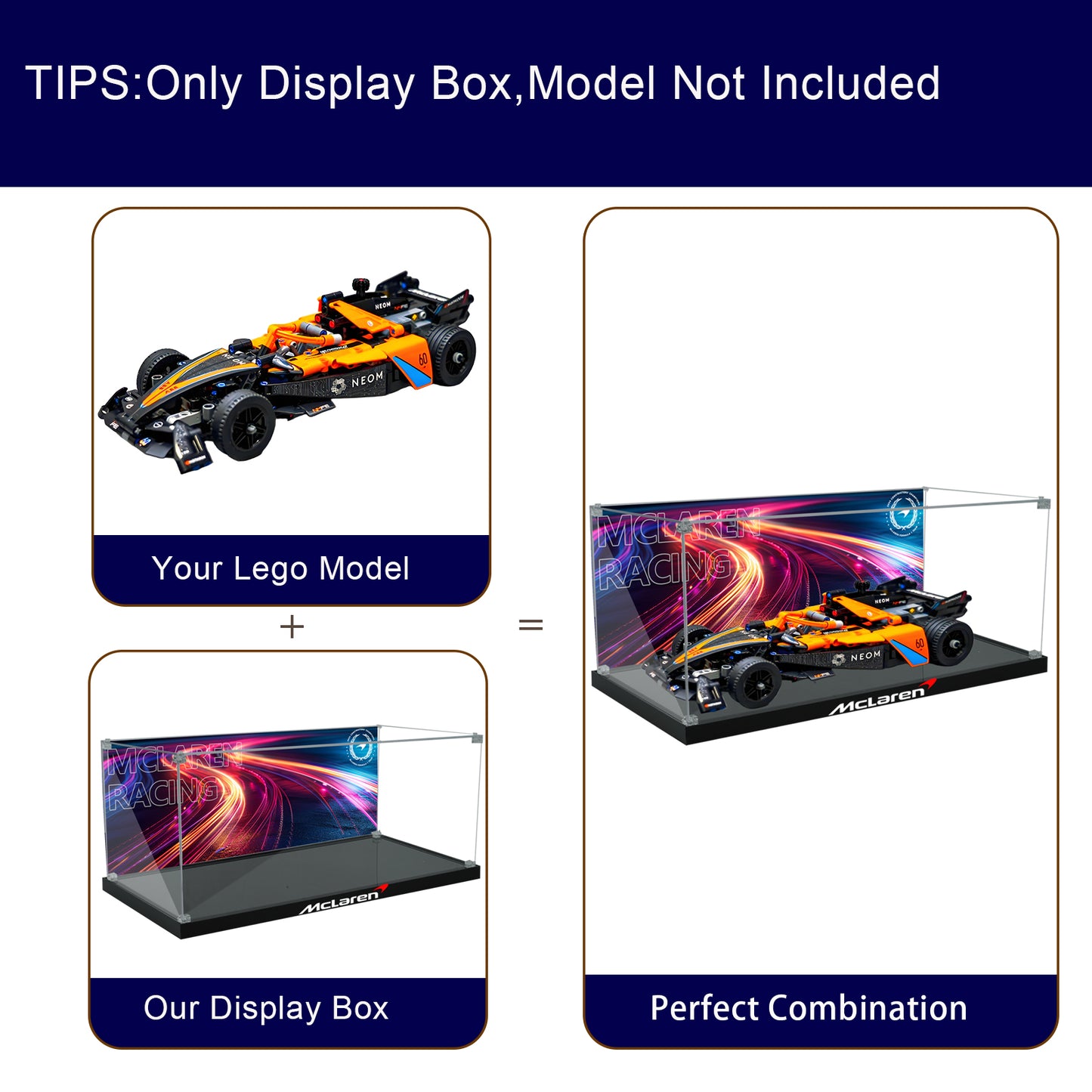 BrickArmor Display Case for LEGO McLaren 42169