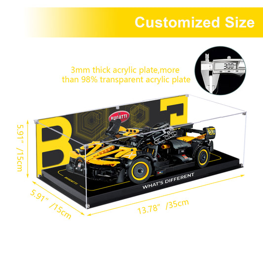BrickArmor Display Case for LEGO Bugatti 42151