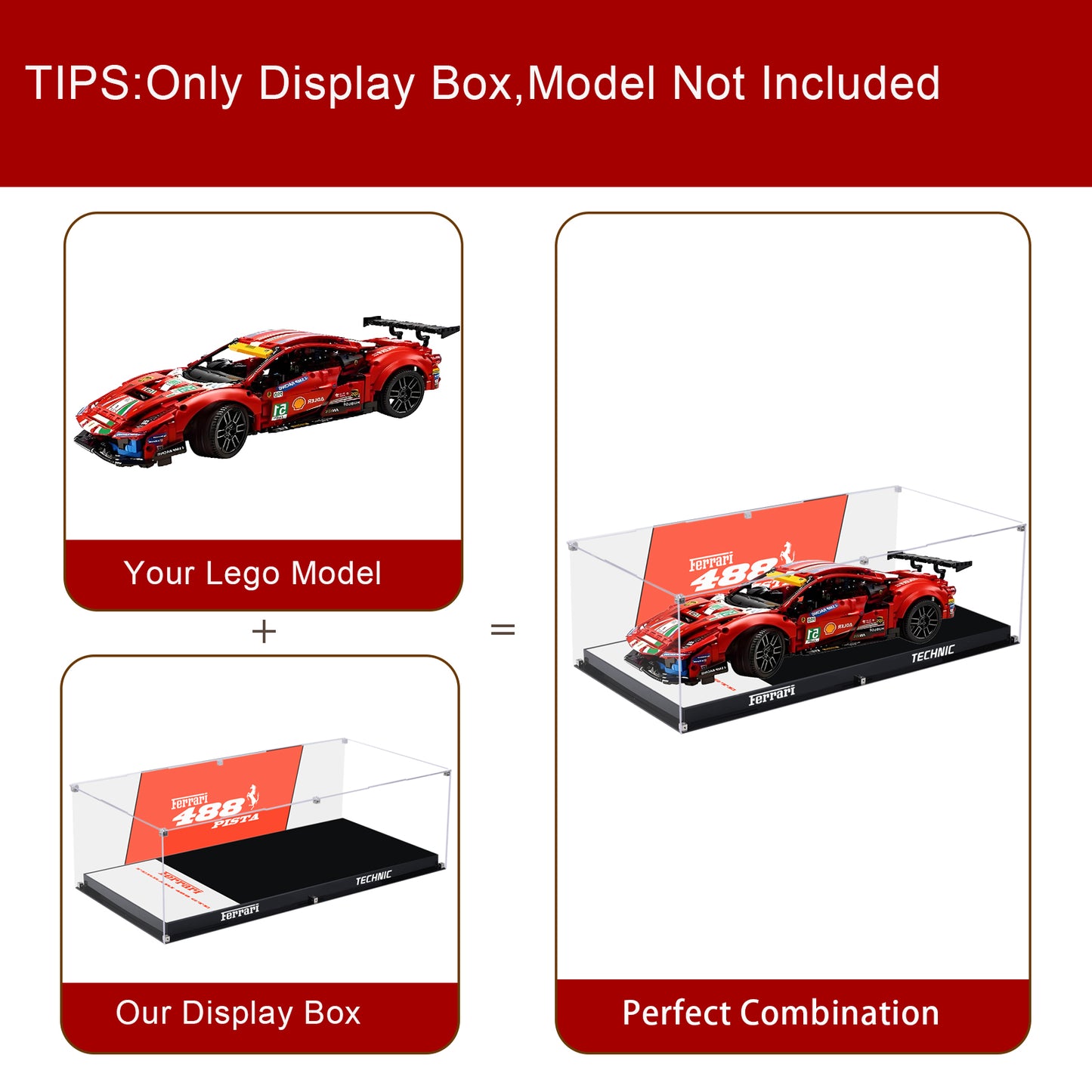 BrickArmor Display Case for LEGO Faraday 488 42125