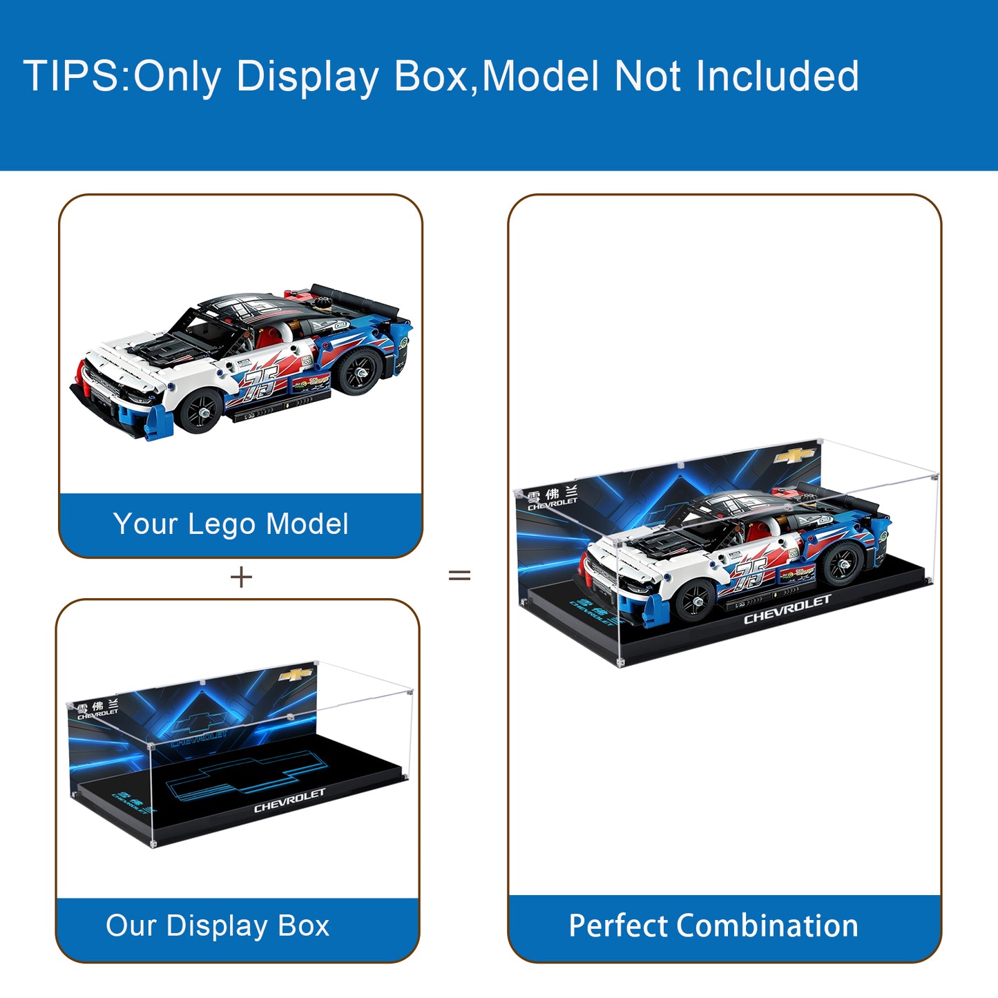 BrickArmor Display Case for LEGO Chevrolet 42153
