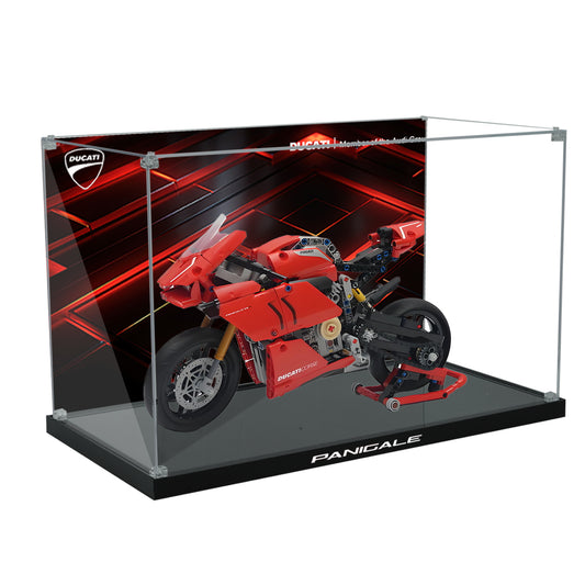 BrickArmor Display Case for LEGO Ducati V4R motorcycle 42107
