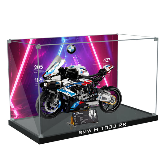 BrickArmor Display Case for LEGO BMW 1000rr motorcycle 42130