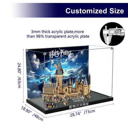 BrickArmor Display Case for LEGO Harry Potter and Hogwarts Castle 71043