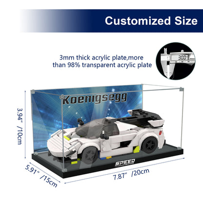BrickArmor Display Case for LEGO Koenigsegg 76900