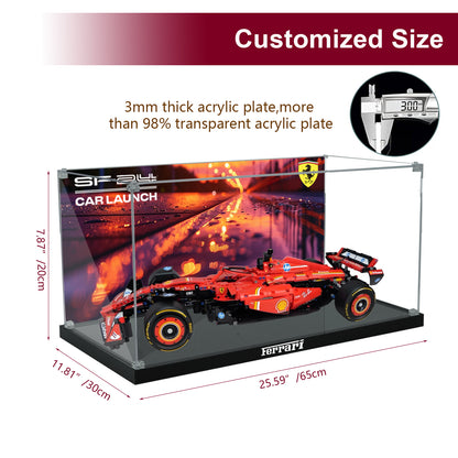 BrickArmor Display Case for LEGO Technic Ferrari SF-24 F1 42207