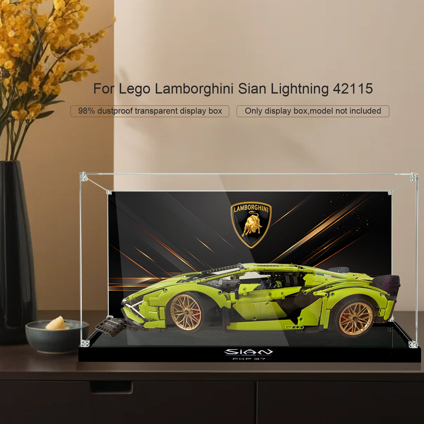 BrickArmor Display Case for LEGO Lamborghini 42115
