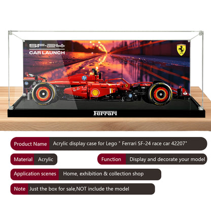 BrickArmor Display Case for LEGO Technic Ferrari SF-24 F1 42207