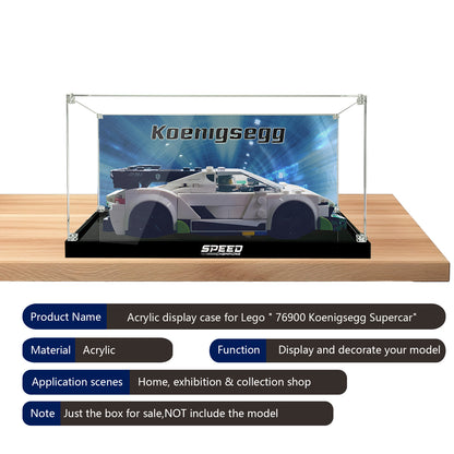 BrickArmor Display Case for LEGO Koenigsegg 76900