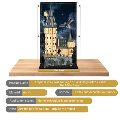 BrickArmor Display Case for LEGO 76454 Hogwarts Castle Building Set,Dustproof Clear Display Box Compatible with Lego76454(Box Only，Model Not Included)