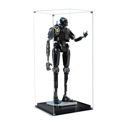 Acrylic Display Case Compatible with Lego75434 K-2SO Security Droid Building Set,Dustproof Clear Display Box Compatible with Lego75434(Box Only, Model Not Included