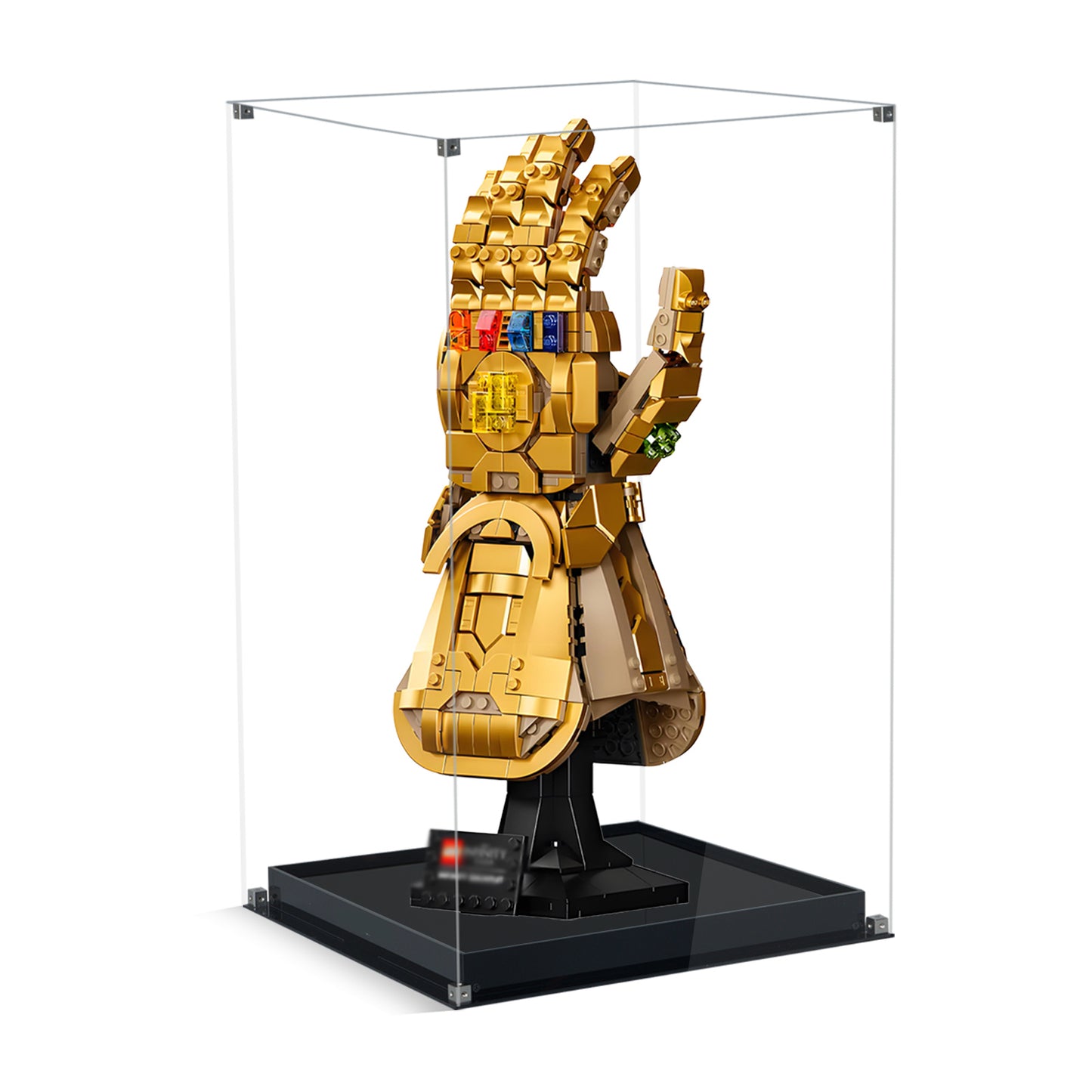 BrickArmor Display Case for LEGO 76191 Thanos's Infinity Gauntlet Set,Dustproof Clear Display Box Compatible with Lego 76191 (Box Only，Model Not Included)