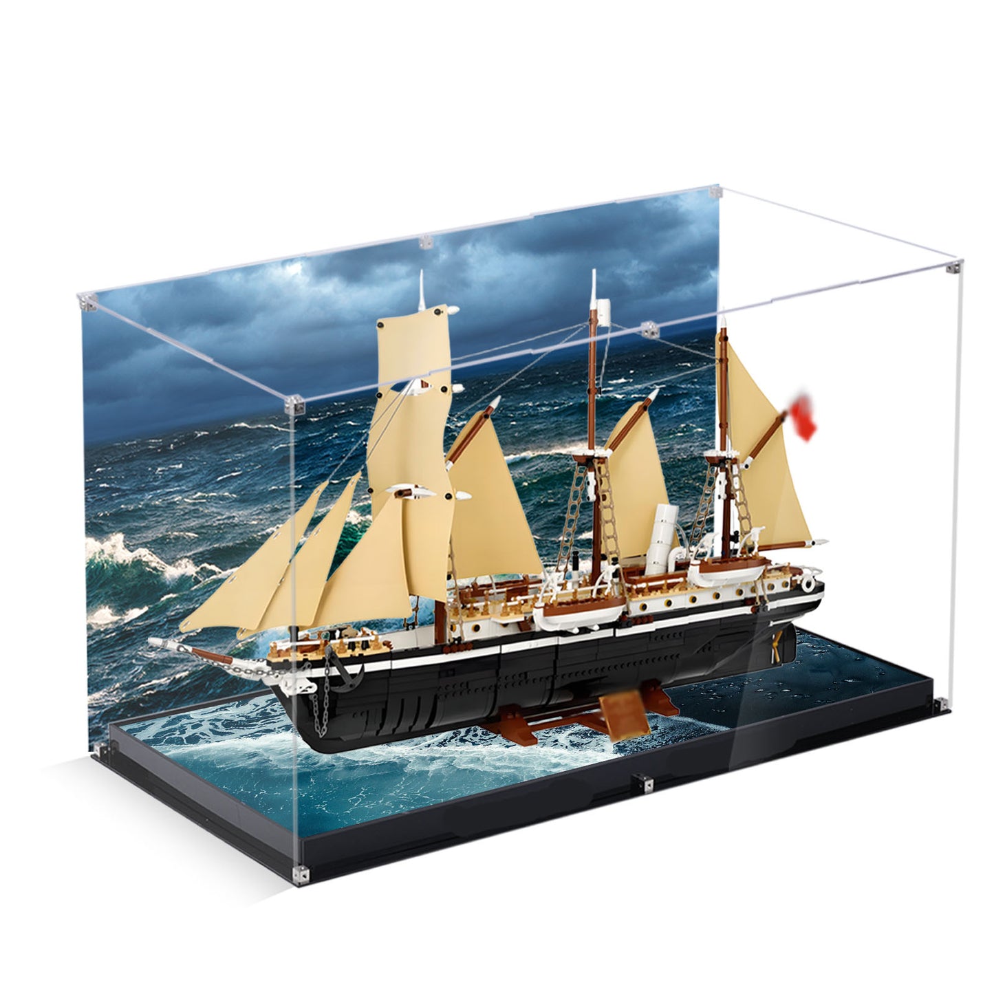 BrickArmor Display Case for LEGO 10335 The Endurance Building Set,Dustproof Clear Display Box Compatible with Lego10335(Box Only，Model Not Included)