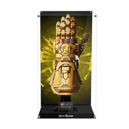 BrickArmor Display Case for LEGO 76191 Thanos's Infinity Gauntlet Set,Dustproof Clear Display Box Compatible with Lego 76191 (Box Only，Model Not Included)