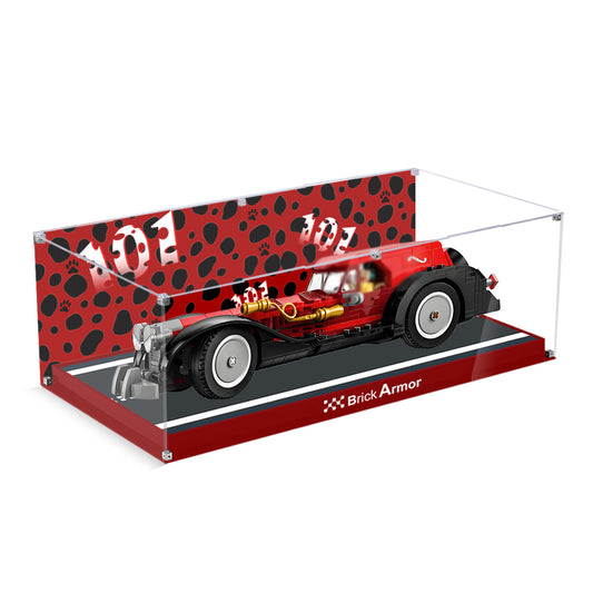 Acrylic Display Case Compatible with Lego 43277 Disney Cruella De Vil’s Car Building Set,Dustproof Clear Display Box Compatible with Lego43277(Box Only，Model Not Included)