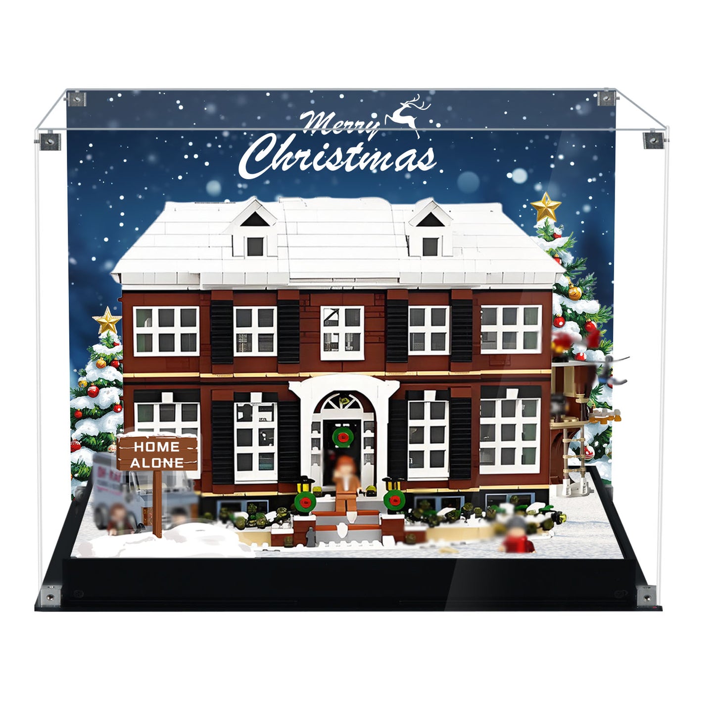 BrickArmor Display Case for LEGO 21330 Home Alone McCallisters House Building Set,Dustproof Clear Display Box Compatible with Lego21330 Home Alone(Box Only，Model Not Included)