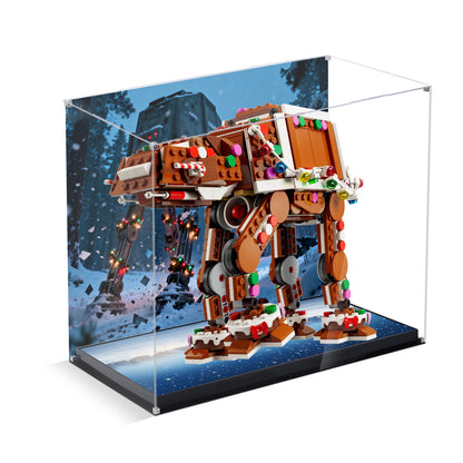BrickArmor Display Case for LEGO 40806 Gingerbread House at-at Walker Building Set,Dustproof Clear Display Box Compatible with Lego 40806(Box Only，Model Not Included)