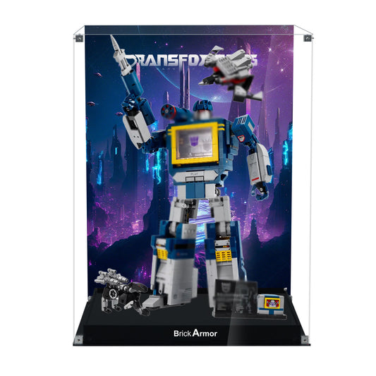 BrickArmor Display Case for LEGO Transformers Soundwave 10358 Model, Dustproof Clear Display Box Compatible with Lego 10358 (Box Only, Model Not Includ)