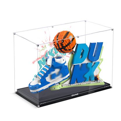 BrickArmor Display Case for LEGO 43008 Set x Nike Dunk Building Set,Dustproof Clear Display Box Compatible with Lego43008( Only Case，Model Not Included)