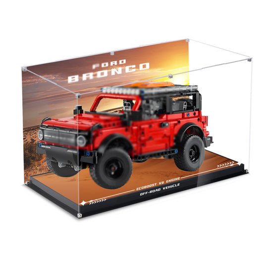 BrickArmor Display Case for LEGO 42213 Ford Bronco SUV Technic Car Building Set,Dustproof Clear Display Box Compatible with Lego 42213 (Box Only，Model Not Included)