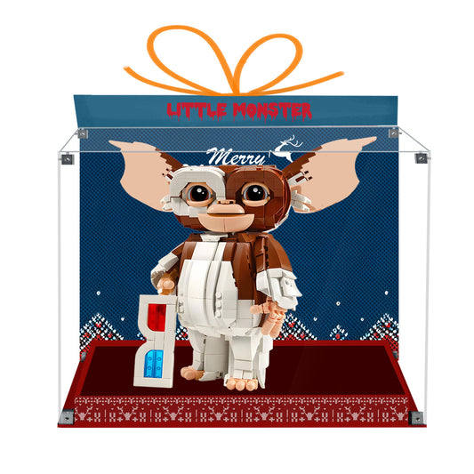 BrickArmor Display Case for LEGO 21361 Gizmo The Little Monster Building Set,Dustproof Clear Display Box Compatible with Lego21361 Gremlins(Box Only，Model Not Included)