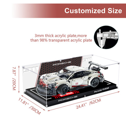 BrickArmor Display Case for LEGO Porsche 911RSR 42096