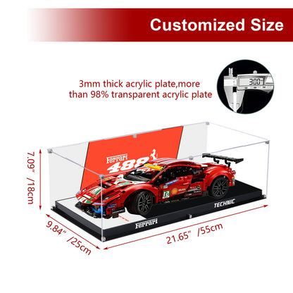 BrickArmor Display Case for LEGO Faraday 488 42125