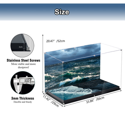 BrickArmor Display Case for LEGO 10335 The Endurance Building Set,Dustproof Clear Display Box Compatible with Lego10335(Box Only，Model Not Included)