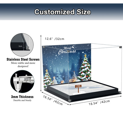 BrickArmor Display Case for LEGO 21330 Home Alone McCallisters House Building Set,Dustproof Clear Display Box Compatible with Lego21330 Home Alone(Box Only，Model Not Included)