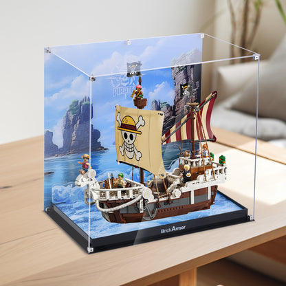 BrickArmor Display Case for LEGO Move forward to the pirate ship Melley(Box Only，Model Not Included)