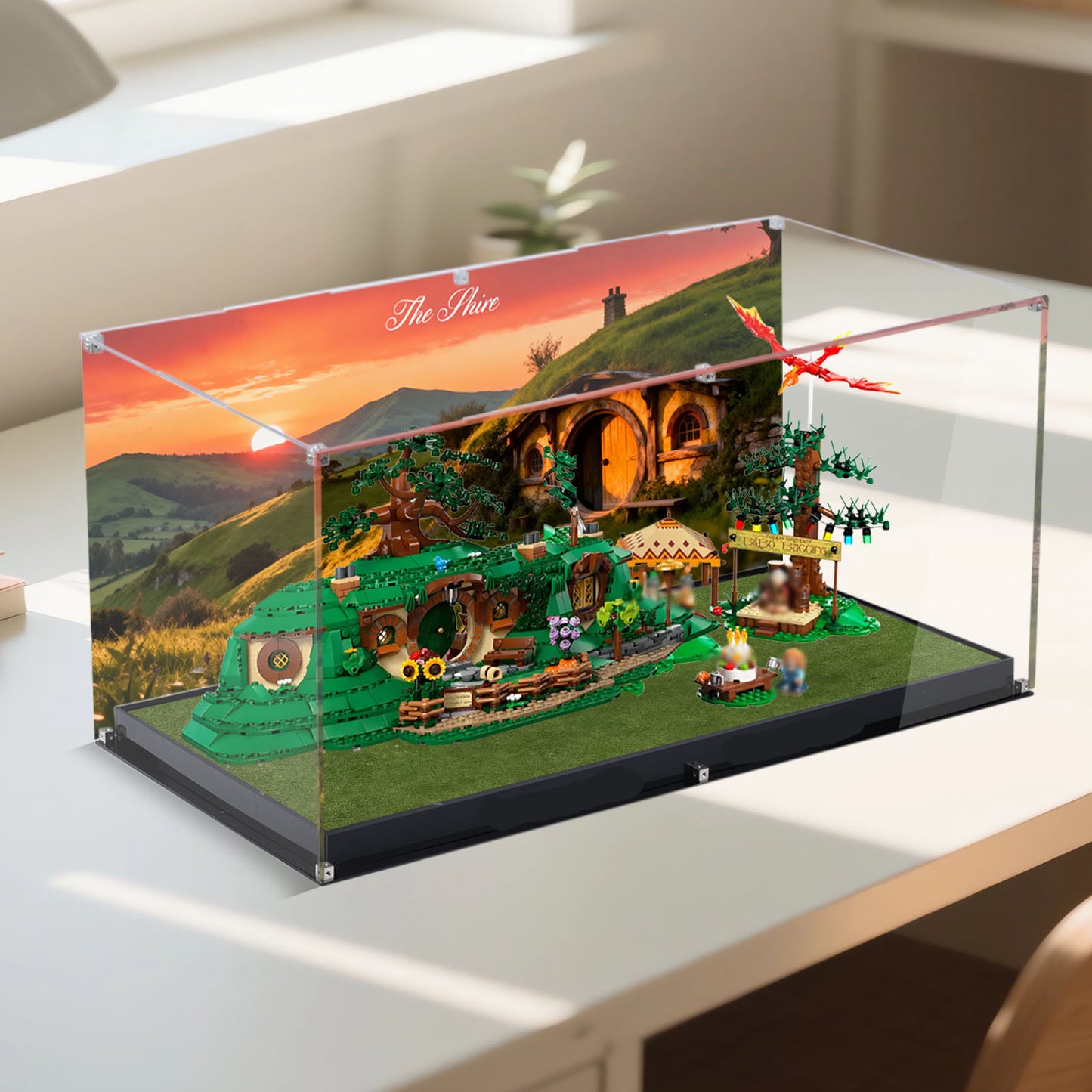 BrickArmor Display Case for LEGO 10354 Lord of The Rings: The Shire Set,Innovative Magnetic Front Panel Dustproof Display Box Compatible with Lego 10354(Only Box, Model Not Included)