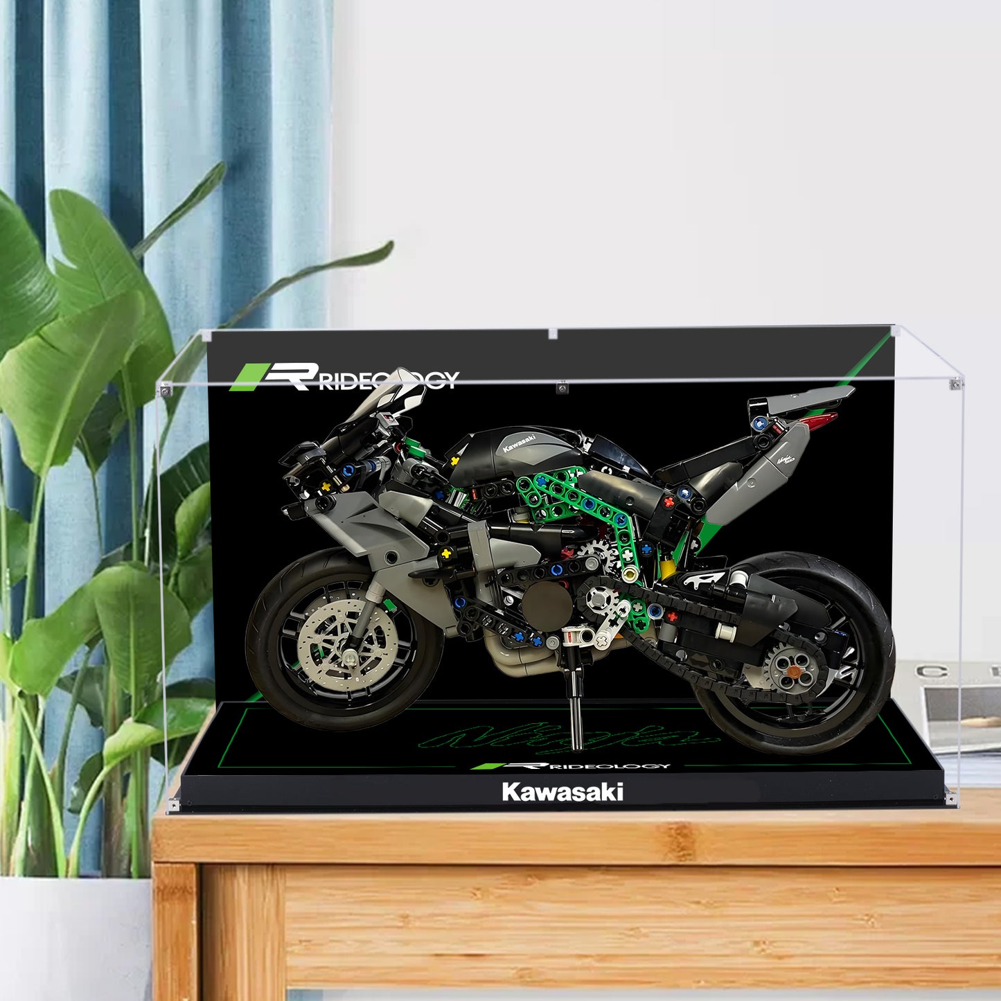 BrickArmor Display Case for LEGO Kawasaki H2R motorcycle 42170