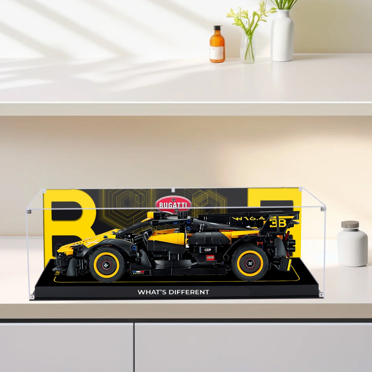 BrickArmor Display Case for LEGO Bugatti 42151