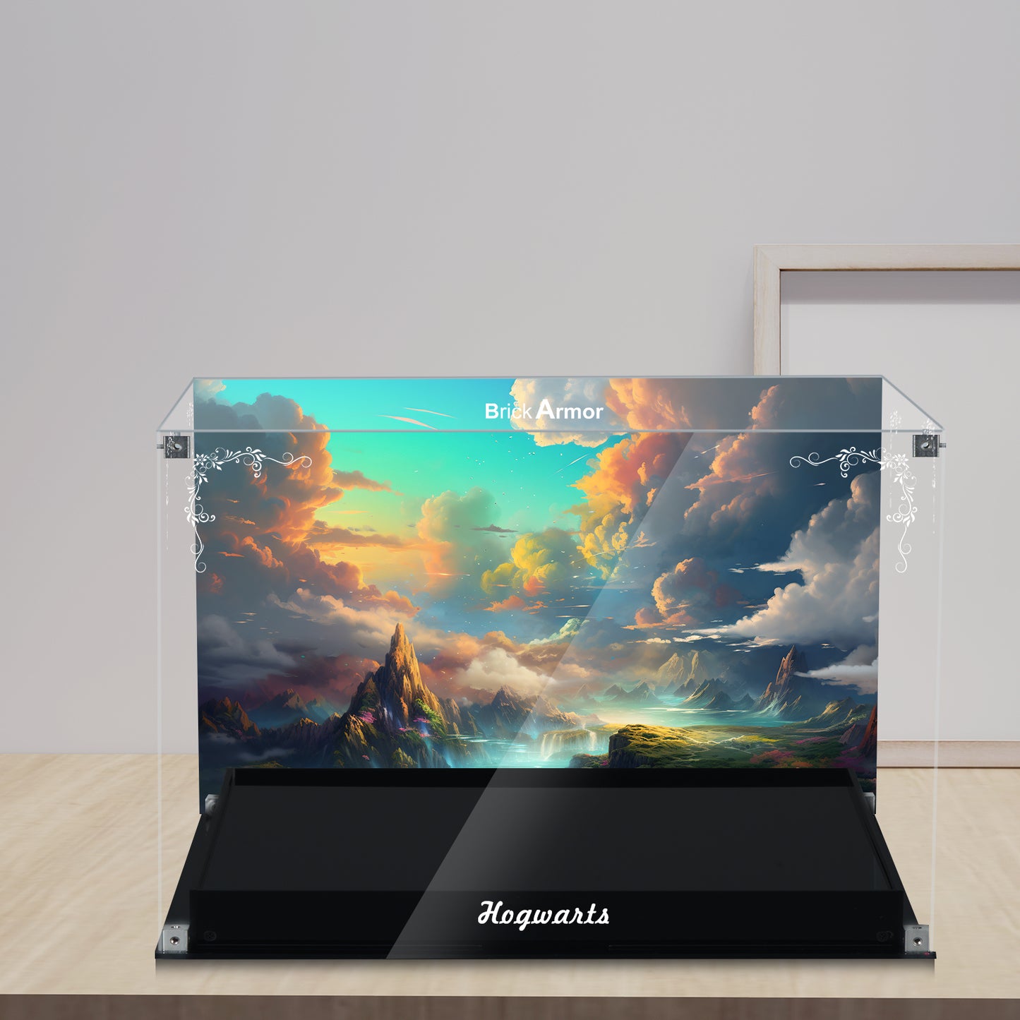 Acrylic Display Case Compatible with Lego 76419 Hogwarts Castle and Grounds Building Set，Dustproof Clear Display Box Compatible with Lego 76419 Harry Potter (Box Only，Model Not Included)