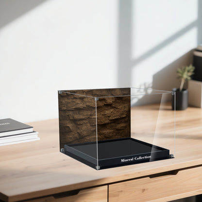 BrickArmor Display Case for LEGO Mineral Collection 21362, Creative Magnetic Front Panel, Dustproof Clear Display Box Compatible with Lego 21362 (Box Only, Model Not Included)