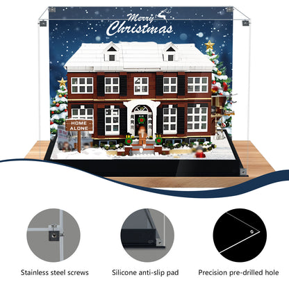 BrickArmor Display Case for LEGO 21330 Home Alone McCallisters House Building Set,Dustproof Clear Display Box Compatible with Lego21330 Home Alone(Box Only，Model Not Included)
