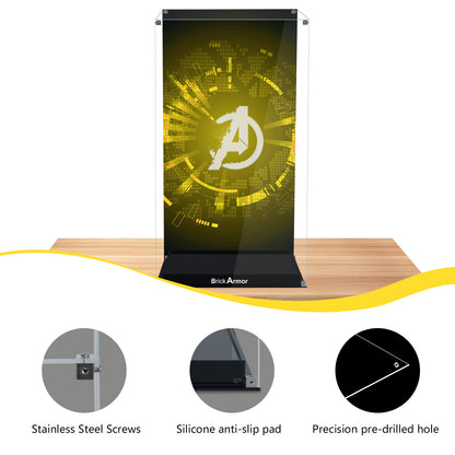 BrickArmor Display Case for LEGO 76191 Thanos's Infinity Gauntlet Set,Dustproof Clear Display Box Compatible with Lego 76191 (Box Only，Model Not Included)