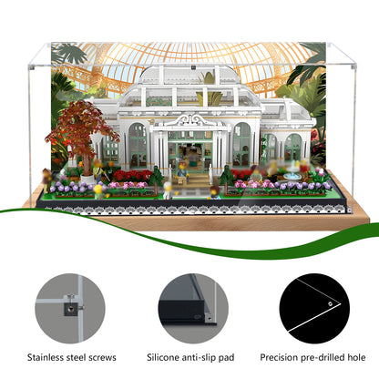 BrickArmor Display Case for LEGO 21353 Botanical Garden Building Set,Dustproof Clear Display Box Compatible with Lego 21353(Box Only，Model Not Included)