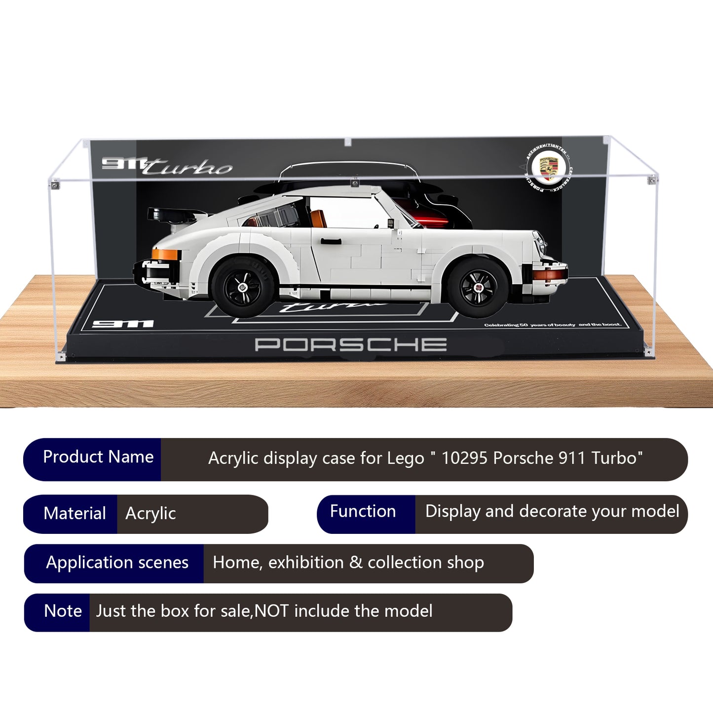 BrickArmor Display Case for LEGO Porsche 911 10295