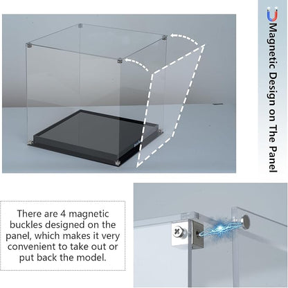 BrickArmor Display Case for LEGO Transformers Soundwave 10358 Model Dustproof Clear Display Box Compatible with Lego 10358 (Box Only, Model Not Includ)