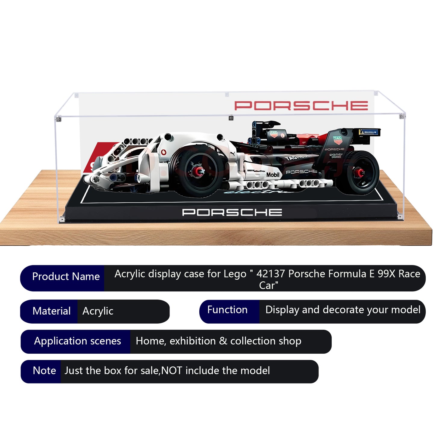 BrickArmor Display Case for LEGO Porsche Formula 42137