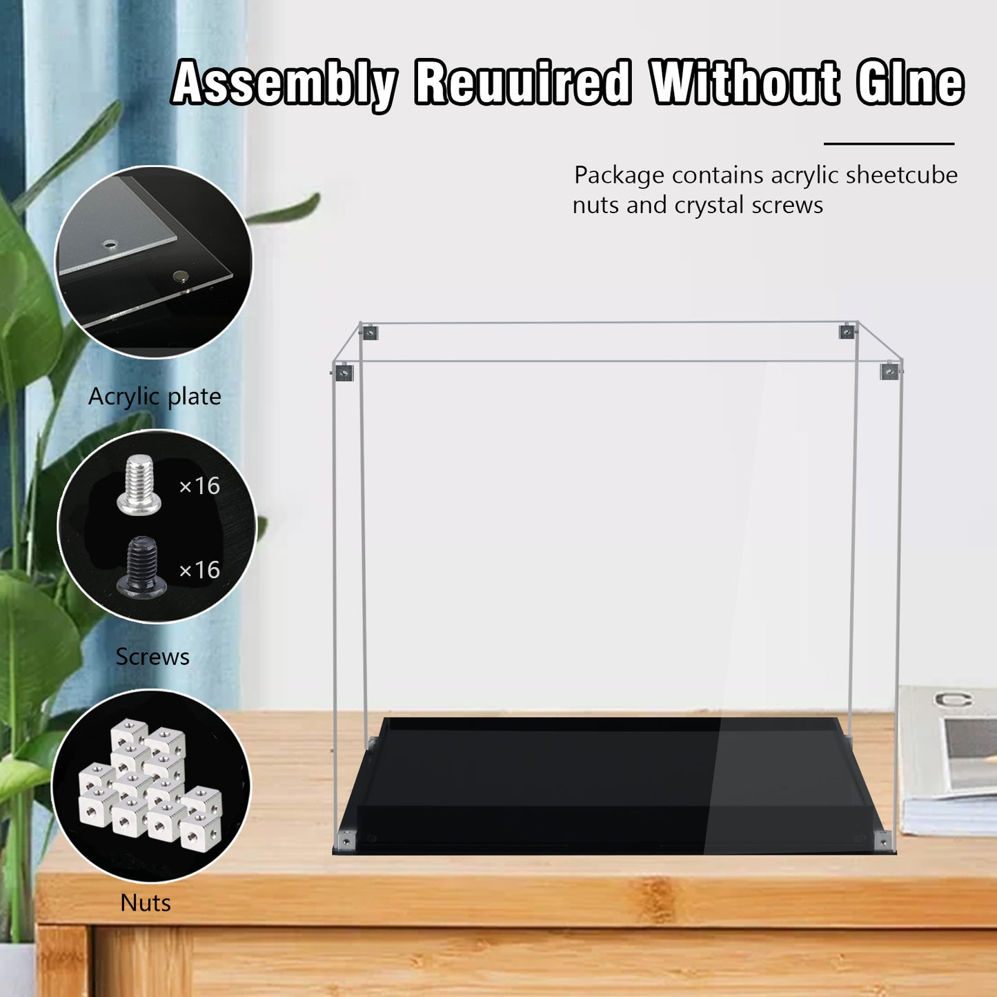 BrickArmor Display Case for LEGO 10366 Tropical Aquarium Collectible Set, Creative Magnetic Front Panel, Dustproof Clear Display Box Compatible with Lego10366(Box Only, Model Not Included)